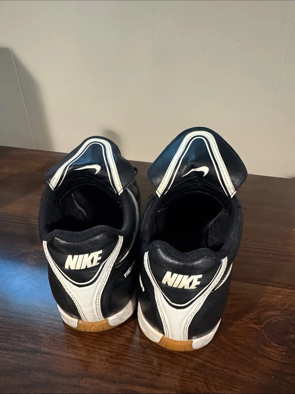 Nike Women’s Black Indoor Soccer Shoes with Gum Sole